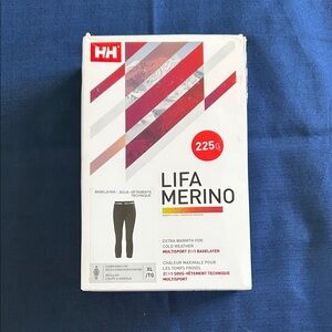 Helly Hansen Lifa Merino Baselayer 3/4 Pants - Black